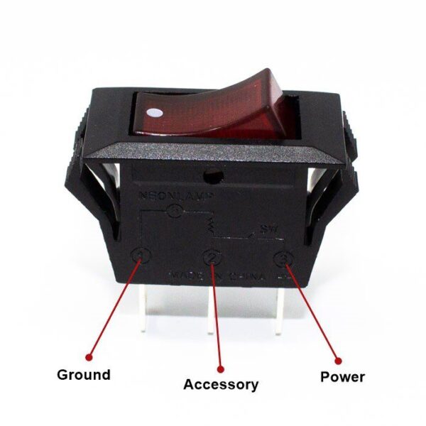 Zing Ear ZE-215 Lighted Rocker Switch Wiring Diagram - CeilingFanSwitch.com