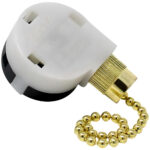 Zing Ear ZE-268S2 3 speed 4 wire fan switch - brass