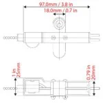 ZE-301D Lamp Holder with ZE-109M Pull Chain Switch - Dimensions