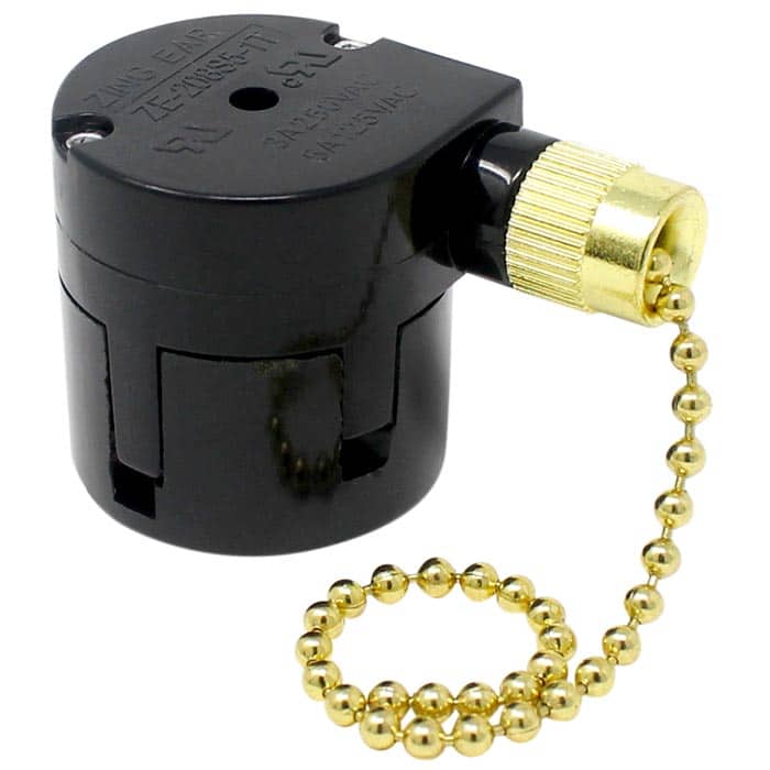 Zing Ear ZE-208s5-1T Speed Wire Fan Pull Chain Switch