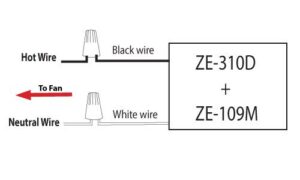 Zing Ear ZE-310D Wiring Diagram | CeilingFanSwitch.com