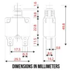 Zing Ear ZE-700s-15 Circuit Breaker - Dimensions