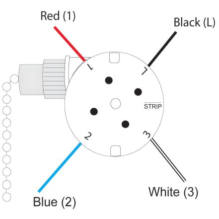 Zing Ear ZE-208S E89885 4 Wire 3 Speed Fan Switch